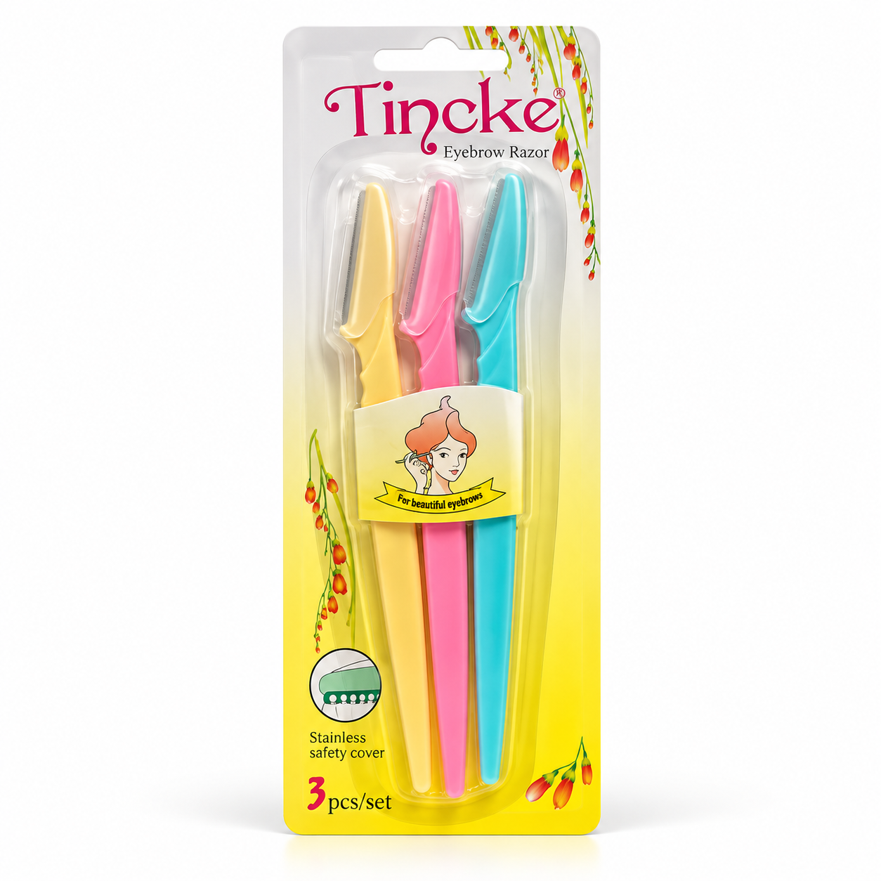 تیغ اصلاح ابرو TINCKE بسته 3 عددی
